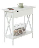 Convenience Concepts Tucson Flip Top End Table with Charging Station 23.75" - Like New