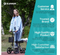 ELENKER YF-9002A STEERABLE DELUXE MEDICAL KNEE WALKER 10" WHEELS - SILVER - Like New