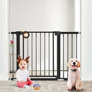 Baby Gate with Door RONBEI Auto Close Baby Gates Black Dog Gate Child Gate - Like New