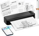 GENERIC PORTABLE PRINTERS WIRELESS FOR TRAVEL A285M SMALL INKLESS PRINTER BLACK - Like New