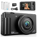 JEXYLON 5K 80MP DIGITAL CAMERA FOR PHOTOGRAPHY AND VLOGGING, FC003 - BLACK - Like New