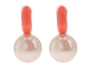 KG261-642 KATE SPADE NEW YORK WOMENS BRIGHT SPOTS DROP HUGGIES - CORAL - Like New