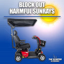 Sunshade Canopy for Mobility Scooters Easy Removable Rain - Blue - Brand New
