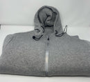 BLU ROCK NEW YORK SOFT WARM SHERPA LINING ZIP UP SWEATER - MEN M - HEATHER GRAY - Brand New