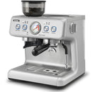 GEVI [2024 UPGRADED DUAL BOILER ESPRESSO MACHINE EZBRU 2000 - SILVER - Like New