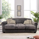4 Piece Soft Plush Velvet Stretch Slip Cover Pexils B08V3CS6VK - Light Gray - Like New