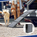 PENSUN DOG RAMP FOR CAR, 71" FOLDABLE PET RAMP NON-SLIP SURFACE - BLACK - Like New