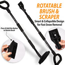 ZONETECH 3-in-1 Replaceable Heads Snow Brush Kit - Portable, Shovel, Scraper - Like New