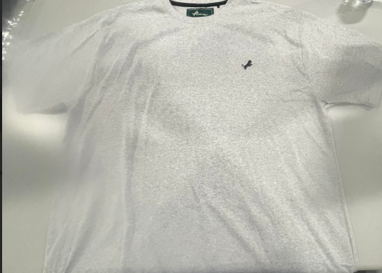 TIGER WOLF CREW SHIRT - SIZE: MEN XL - GRAY - Like New