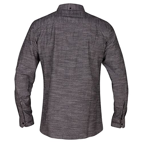 HURLEY MEN'S ONE AND ONLY TEXTURED LONG SLEEVE BUTTON UP - SIZE: 2XL - BLACK - Brand New