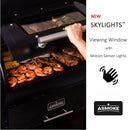 ASMOKE AS700P 700-SQ. IN BRONZE PELLET GRILL - BLACK/BRONZE - Like New