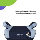 COSCO TOPSIDE BACKLESS COSCO BOOSTER CAR SEAT, RAINBOW - Like New