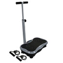 LIFEPRO VIBRATION PLATE EXERCISE MACHINE WITH WAIST-LEVEL BARK GRAY - Like New