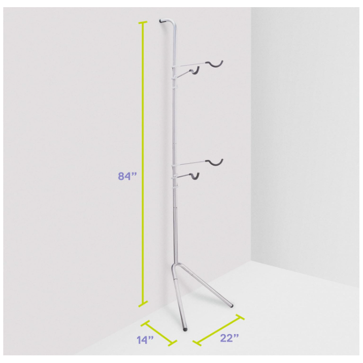 Delta Cycle 2 Bike Gravity Pole Stand - SILVER/GREY RS6100 - Like New
