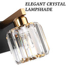 AIPSUN CRYSTAL VANITY LIGHT BLACK BATHROOM FIXTURES 23" - BLACK/GOLD - Like New