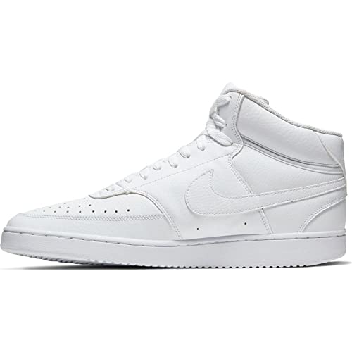 Nike Men's Court Vision Mid Sneaker White/White Size 12 - Like New