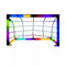 GLOW GAMES HOVER SOCCER SPORTS SET: TOY SPORTS SET NET FOR KIDS - BLACK/WHITE - Like New