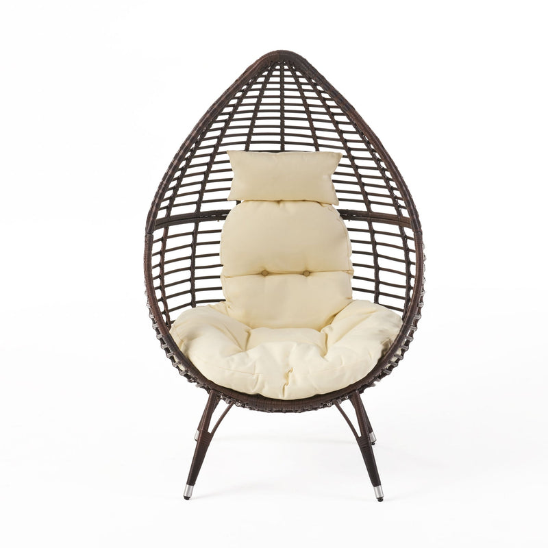 CHRISTOPHER KNIGHT HOME TEARDROP WICKER LOUNGE CHAIR CUSHION - Scratch & Dent