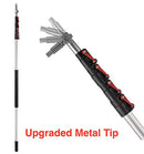 WHISTLER 6-24 FOOT EXTENSION POLE - PREMIUM TELESCOPIC POLE - SILVER BLACK 24FT - Brand New