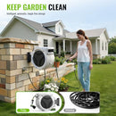 CASINCE 100 FT X 1/2 INCH RETRACTABLE GARDEN HOSE REEL - SILVER - Brand New