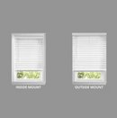 HOME DECORATORS COLLECTION WHITE CORDLESS FAUX WOOD BLINDS - WHITE - Like New