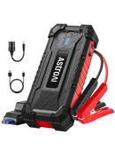 ASTROAI S8 ULTRA 4000A PEAK JUMP STARTER, 24000MAH, 12V, JUMPER CABLES - RED - Like New