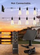 Brightown Outdoor Solar String Lights 58FT with 25 Shatterproof ST38 LED Bulbs Like New