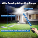 BOSCEOS 2-PACK 6000W SOLAR STREET LIGHTS OUTDOOR WATERPROOF 6500K - BLACK - Like New