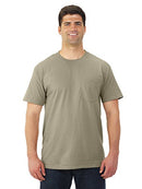 3931P Fruit of the Loom Men's Heavy Cotton T-Shirt KHAKI S - Like New
