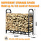 GREENER 4FT FIREWOOD RACK OUTDOOR - BLACK - Like New