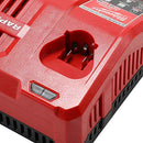 MILWAUKEE M12-18 VOLT MULTI-VOLATGE BATTERY CHARGER - RED/BLACK - Like New