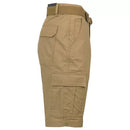 GALAXY BY HARVIC MEN'S RIPSTOP CARGO SHORTS WITH BELT - SIZE: MEN 32 - KHAKI - Brand New