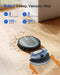 Proscenic 850T WiFi Robot Vacuum and Mop w/ Gyro Navigation Carpet Hard - Black Like New