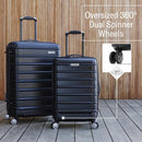 SAMSONITE OMNI 2 HARDSIDE EXPANDABLE SPINNER 2-PIECE SET (19/24) - LAGOON BLUE - Brand New