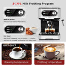 Bonsenkitchen Espresso Machine 15 Bar Coffee Machine Foaming Milk Frother Wand - Brand New
