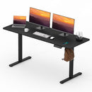 FITSTAND ADJUSTABLE STAND UP DESK STANDING DESK 63"X24" SPLICE BLACK FRAME - Like New