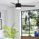 Hunter Fan 54 inch Matte Black Ceiling Fan with LED Light and Remote Control Like New