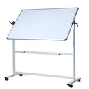 VIZ-PRO DOUBLE-SIDED MAGNETIC MOBILE WHITEBOARD 48 X 36 IN, ALUMINIUM - WHITE - Like New