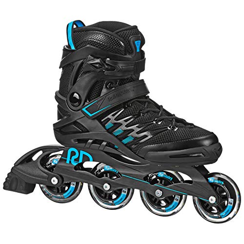 ROLLER DERBY ROLLER DERBY AERIO MEN'S INLINE SKATES SIZE 10 - BLACK/BLUE - Like New