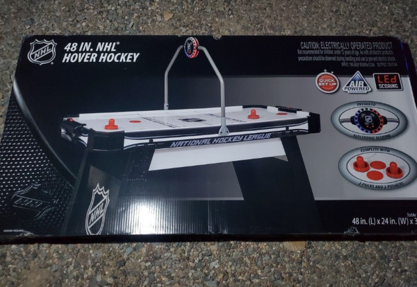 NHL HOVER HOCKEY TABLE 48 INCH - BLACK/WHITE - Brand New