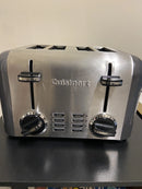 CUISINART ELEMENTS 4-SLICE TOASTER BAGEL STAINLESS STEEL MODEL - GRAY - Like New