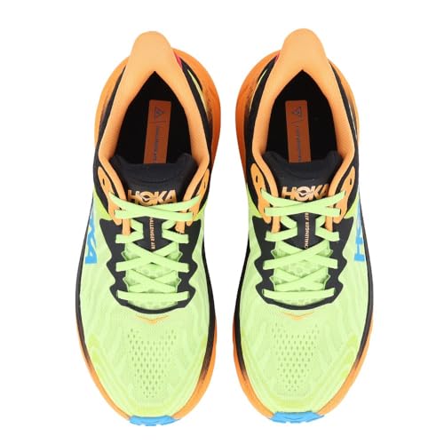 HOKA MEN'S CHALLENGER 7 TRAIL SHOES LETTUCE/BLACK SIZE 9.5/ 9/ 27.5 - Like New