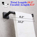 GERZWY MODERN BLACK TOWEL HOLDER SUS304 STAINLESS STEEL CONTEMPORARY IG1806-BK - Like New