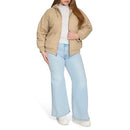 LW5RC144 LEVI'S WOMEN'S WORKWEAR HOODY BOMBER - SIZE: WOMEN M - TAN - Brand New