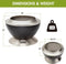 Cuisinart COH-800 Cleanburn Smokeless 24" Fire Pit, Wind Guard - Stainless Steel Like New