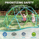 EASYEGO CLIMBING DOME WITH HAMMOCK, 10FT JUNGLE GYM WITH SWING, - Scratch & Dent