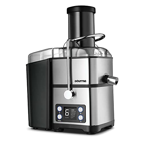 GOURMIA 6-SPEED DIGITAL WIDE MOUTH JUICER WITH SELF-CLEAN CYCLE GJ1455 - BLACK - Like New