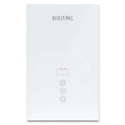 BiseLong Electric Instant Heat Tankless Water Heater, 7KW, 240V, White - Like New
