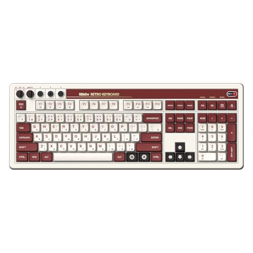 8BitDo Retro 108 Mechanical Keyboard with 108 Keys and Integrated Numpad - Like New