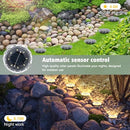 echosari 12 Pack Solar Ground Lights Anti Glare Diamond Warm White - Like New